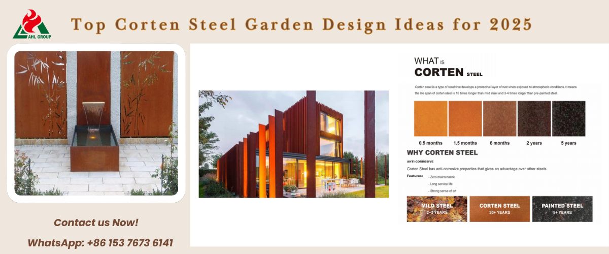 Corten steel garden products